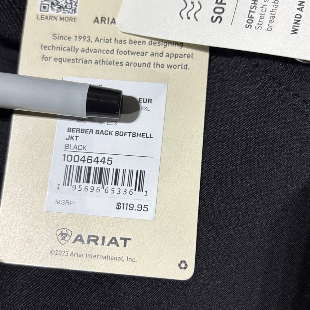 Ariat Women's Black Berber Back Jacket - Picture 10 of 13